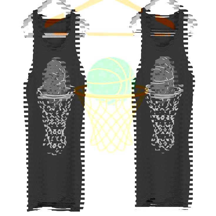 セントパトリックバスケットボールグリーンシャムロックバスケットボール タンクトップ