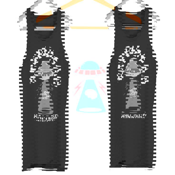 ゼブラヘッド脳侵略者面白いデザイン。 タンクトップ