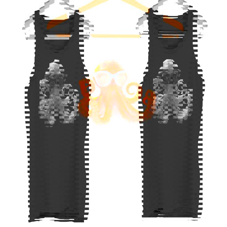 タコ 小タコ イカ 海 恋 甘タコ タンクトップ