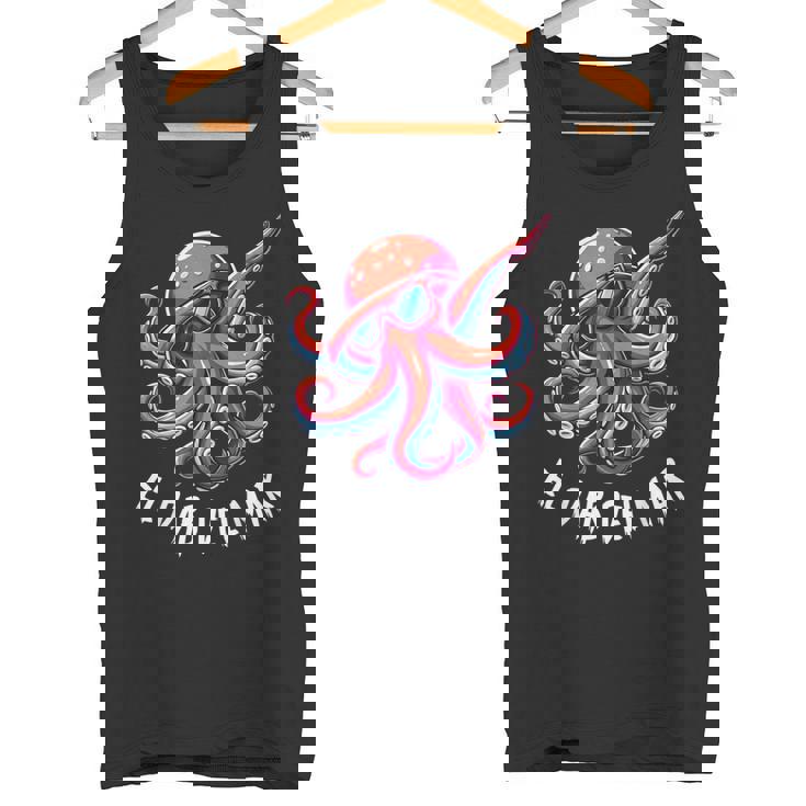 タコ、サングラスタコ動物、エルダブデルマール タンクトップ