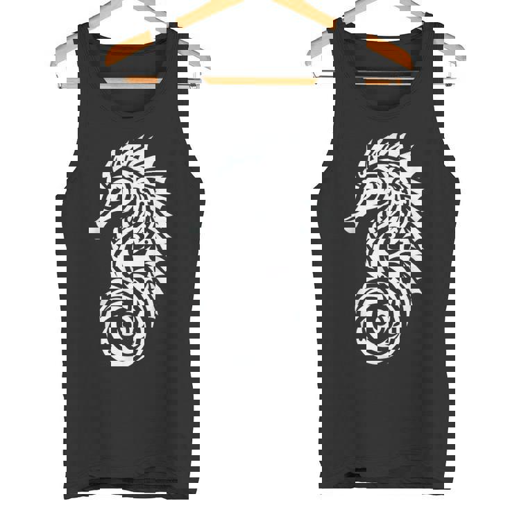 タツノオトシゴ ポリネシア トライバル マオリ柄 ライト タンクトップ