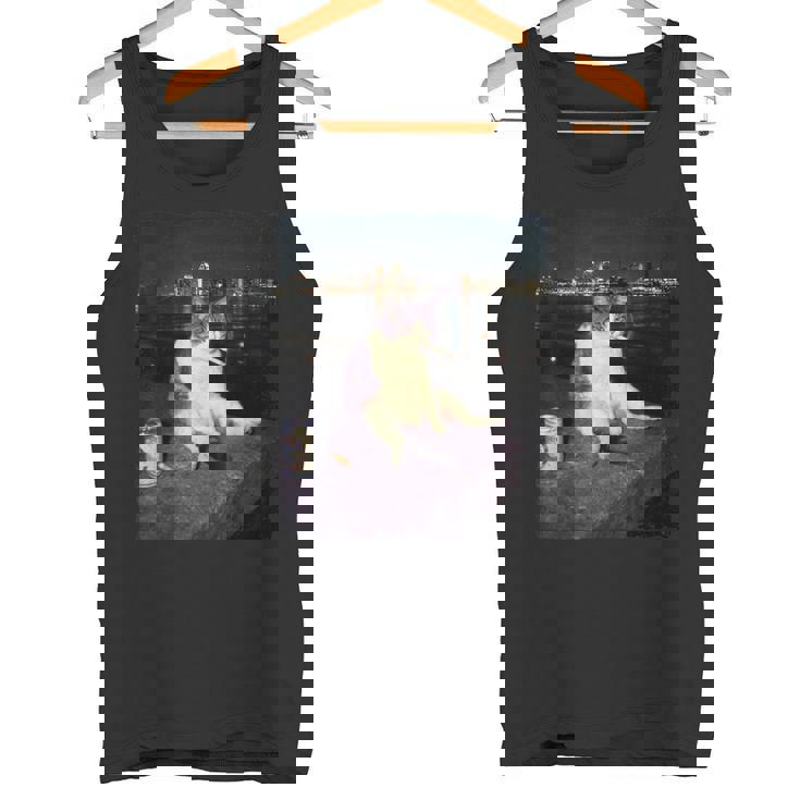 タバコ 子猫 おもしろい 喫煙 猫 ミーム バカ 脳腐 タンクトップ