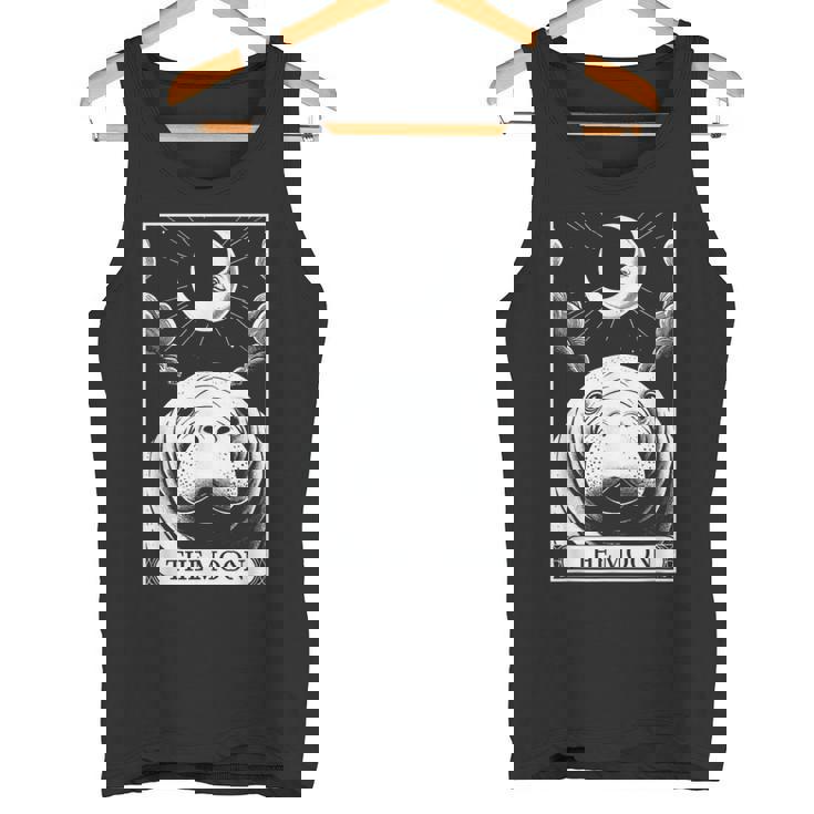 タロットカード ヴィンテージ 三日月 マナティー 海 動物 恋人 タンクトップ