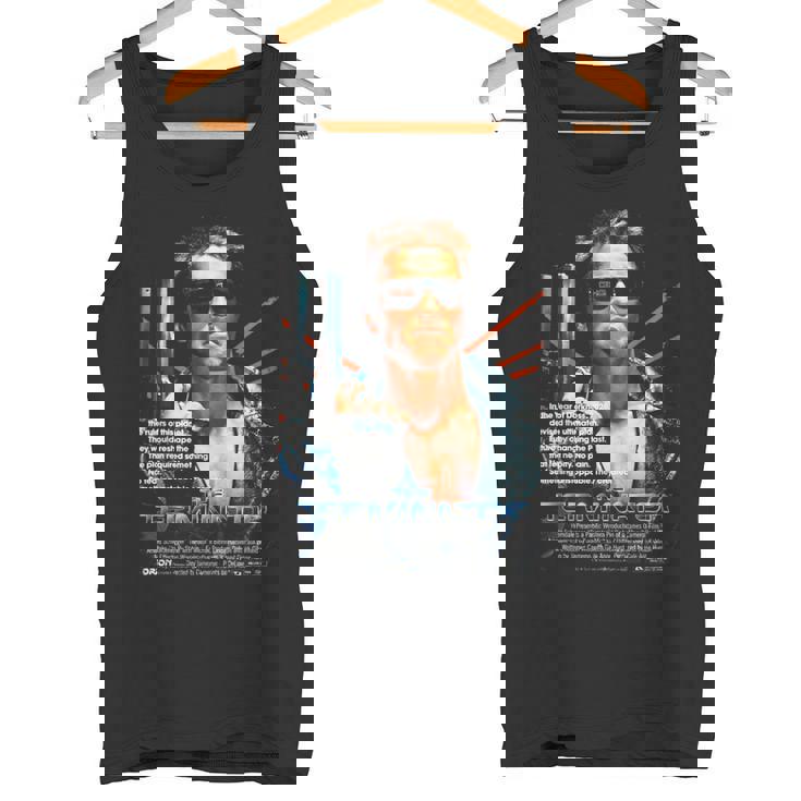 ターミネーター ポスター 映画 レトロf タイムトラベラー ゲーマー タンクトップ