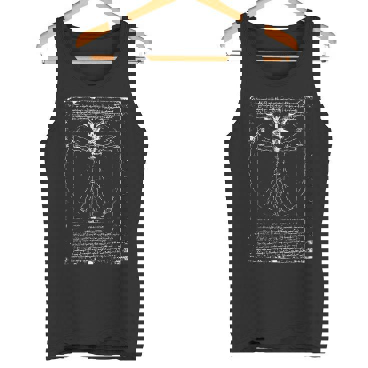 ダ・ヴィンチ ヤギ ヴィトルヴィアン バフォメット 悪魔 オカルト Dainci Goat Baphomet タンクトップ