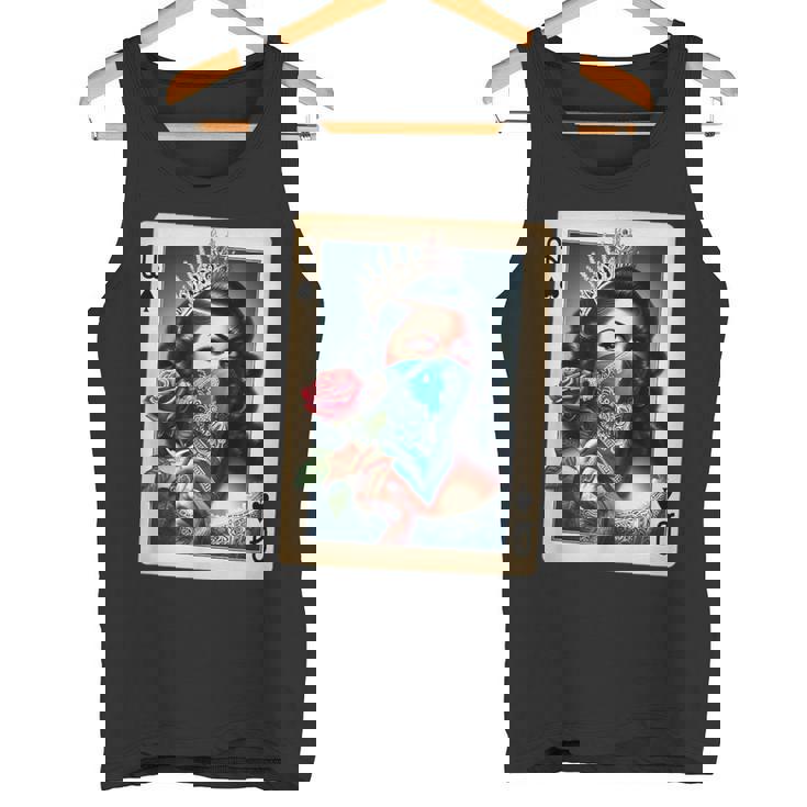 チカーナ レイナ チカーノ シャツ チョロ クイーン かわいい レトロ ローライダー タンクトップ