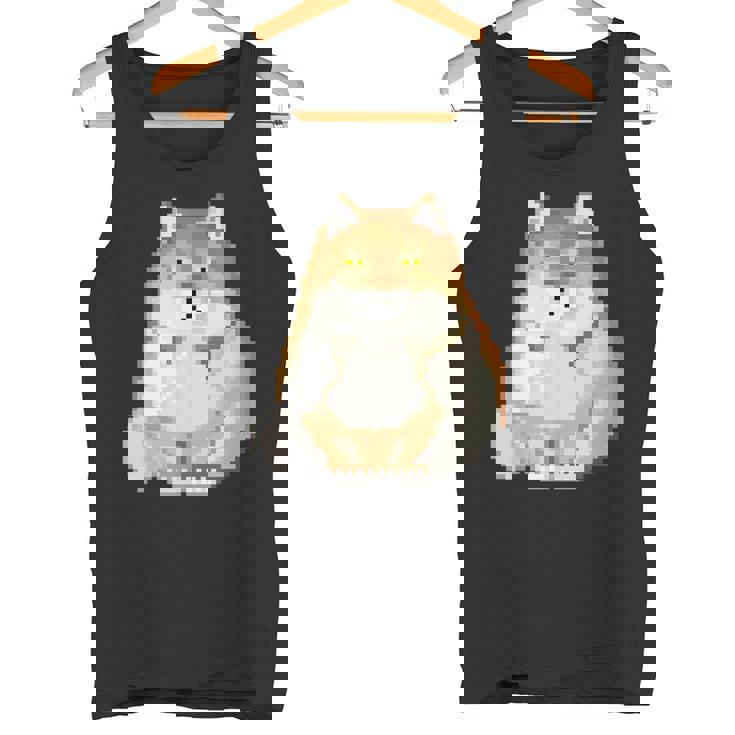 チベットスナギツネ ドット絵 ピクセルアート 虚無 ゲーム レトロゲーム ミーム タンクトップ