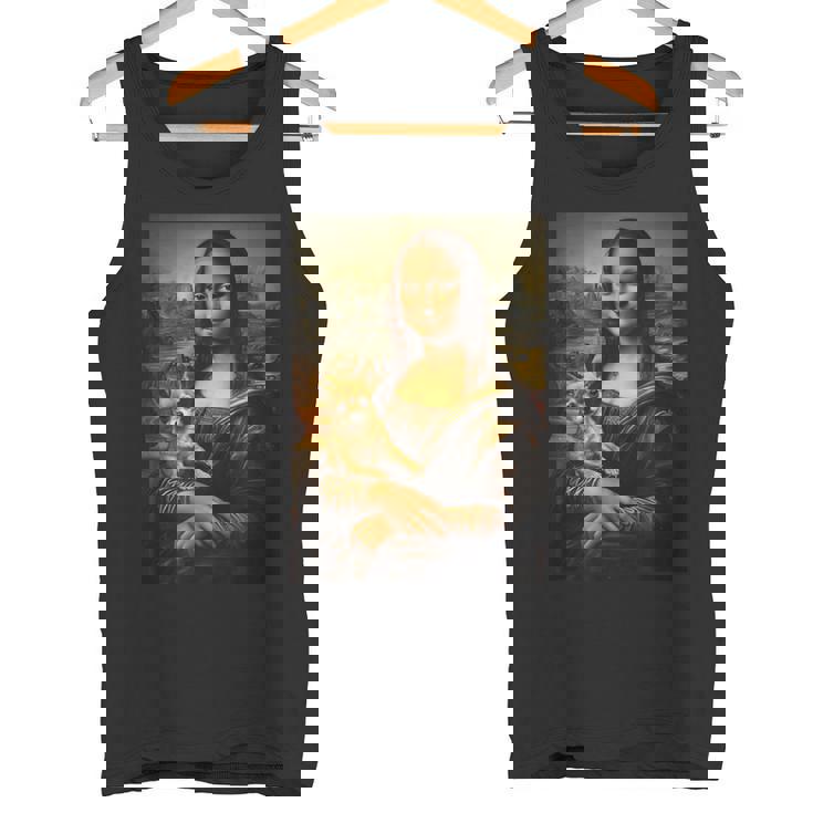 チワワ モナリザ 絵画 アート 犬 ママ お父さん タンクトップ