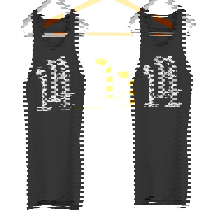 チンアナゴ & ニシキアナゴ【どうぶつフレンズ】水族館の生き物 かわいい 面白 動物 イラスト タンクトップ