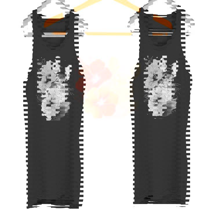 チンチラ ハイビスカス ブルーム ハーモニー フローラル チンチララバーズ タンクトップ