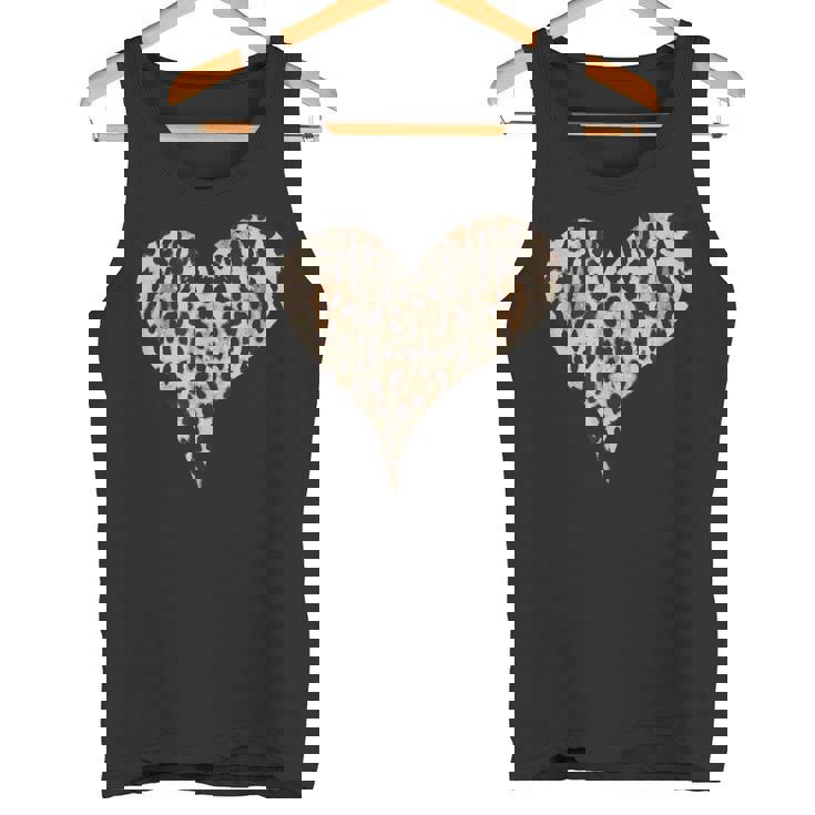 チーター ヒョウ柄 ハート タンクトップ