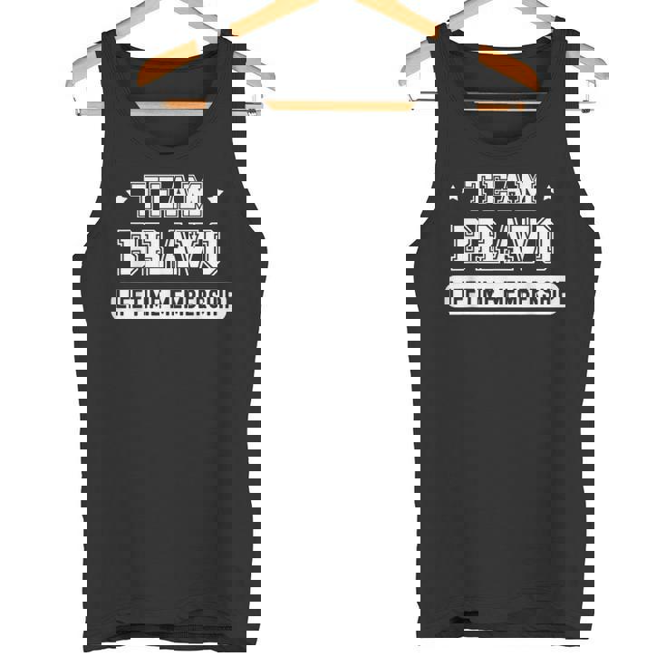 チーム ブラボ 生涯会員 面白い 家族 姓 タンクトップ