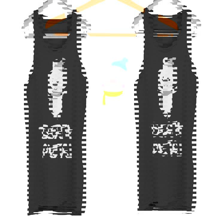 デスメタル ホッキョクグマ Cute Polar Bear Metalhead Death Metal タンクトップ