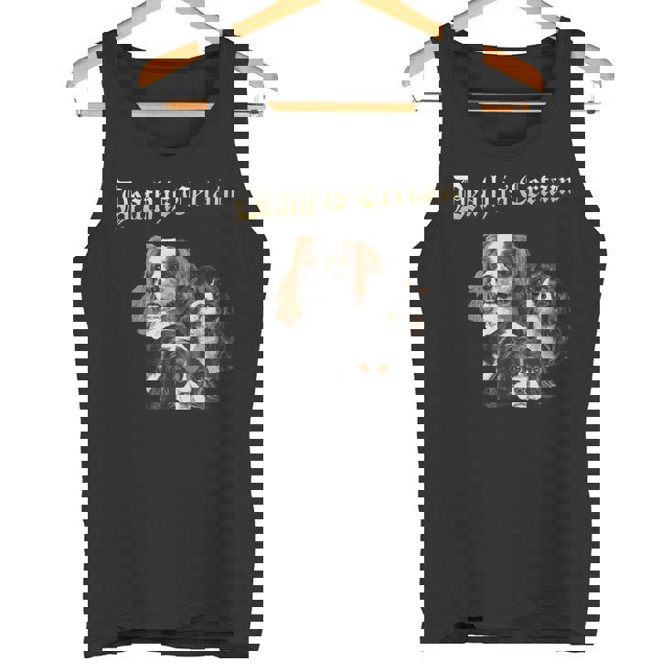 デス・イズ・サステイン・ファニー・キャバリア・キング・チャールズ・スパニエル タンクトップ