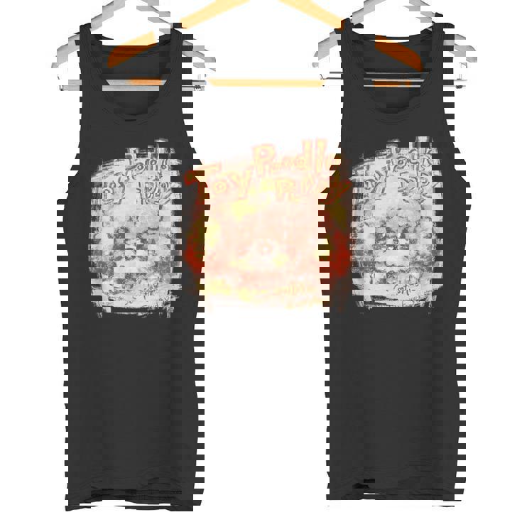 トイプードル かわいい いぬ 子犬 ペット おもしろ 動物 アート イラスト タンクトップ