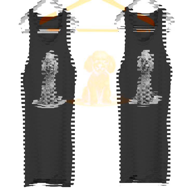 トイプードル 犬種 ペット かわいいグラフィック タンクトップ