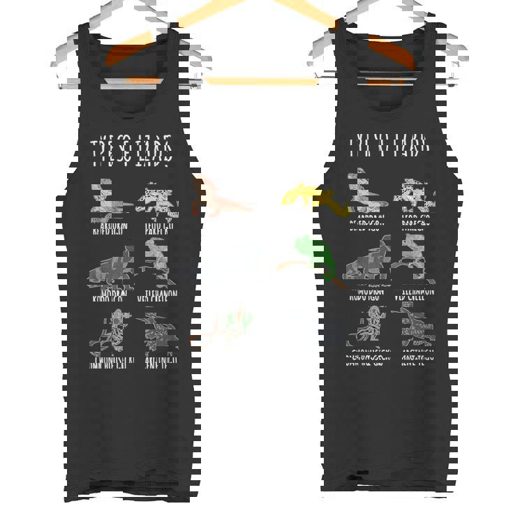 トカゲの種類 知育コレクション かわいいトカゲ愛好家 タンクトップ