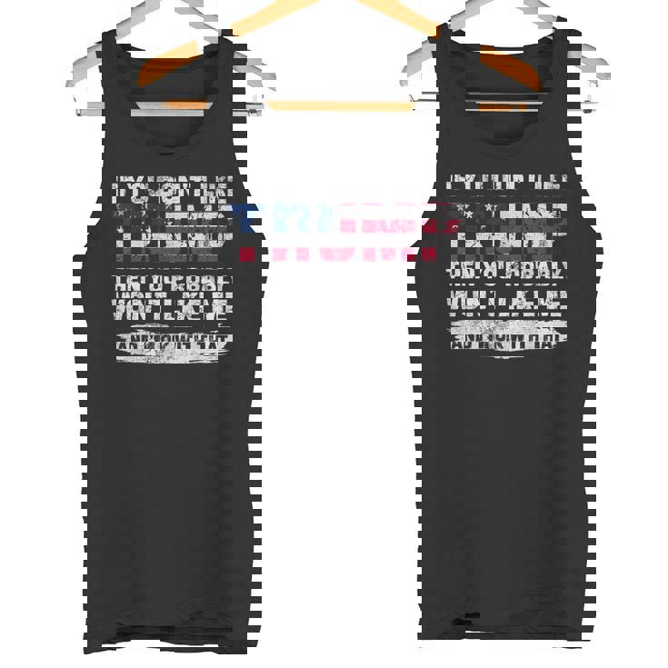 トランプが気に入らなければ、おそらく私を気に入らないでしょう タンクトップ