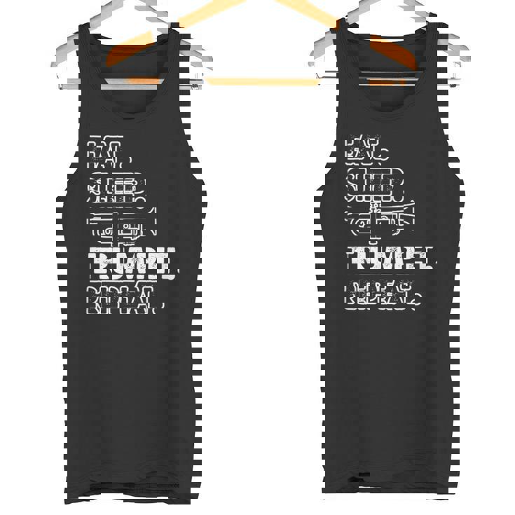 トランペッターのための面白いトランペット格言モチーフ タンクトップ