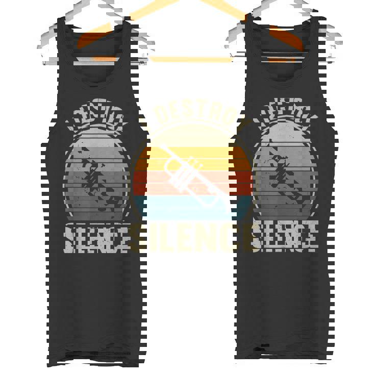 トランペット奏者 I Destroyilence Recto Trumpet Lovers タンクトップ