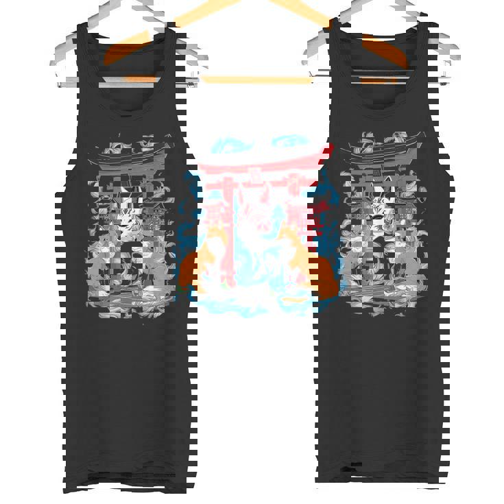 トリゲイツ 伏見稲荷 京都 和風 きつねマスク タンクトップ