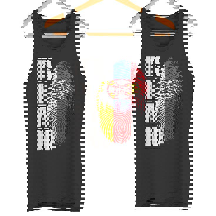 ドイツとセルビアのdna遺産フラグ タンクトップ