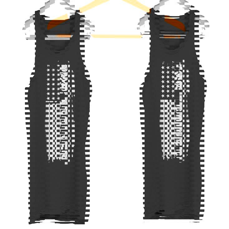 ドッグトレーナー アメリカ国旗 愛国的な犬の訓練 タンクトップ