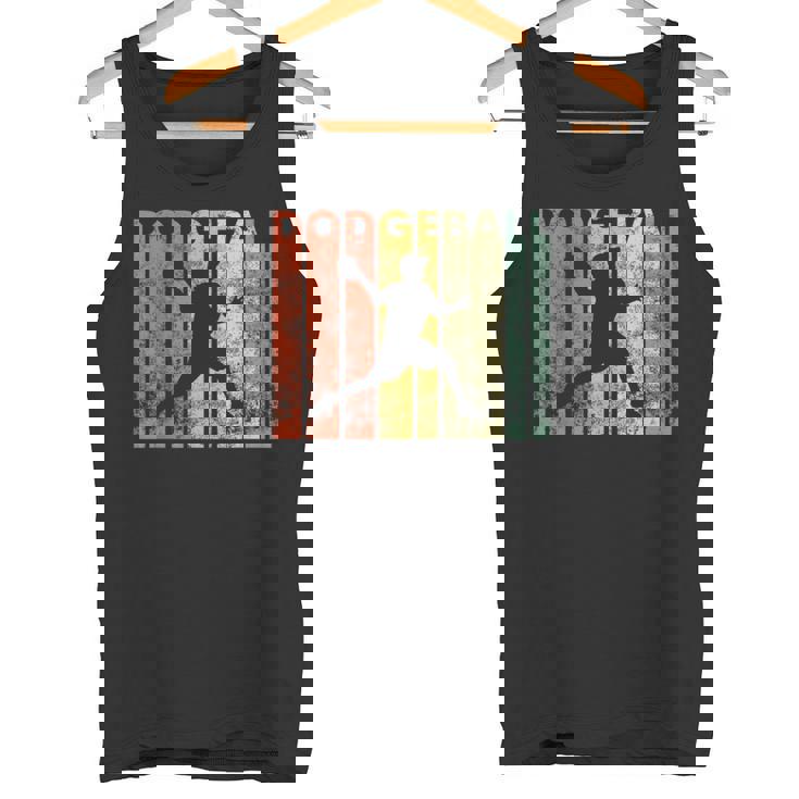 ドッジボール選手 レトロ ドッジボール ギフト タンクトップ