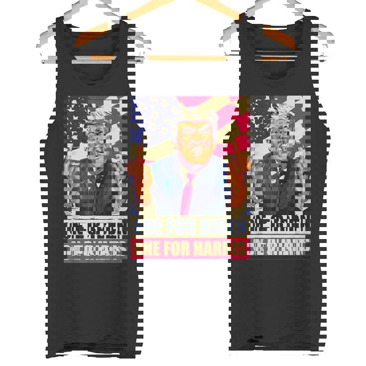 ドナルド・トランプ 中指 バイデン ハリス アメリカ 共和党員 タンクトップ