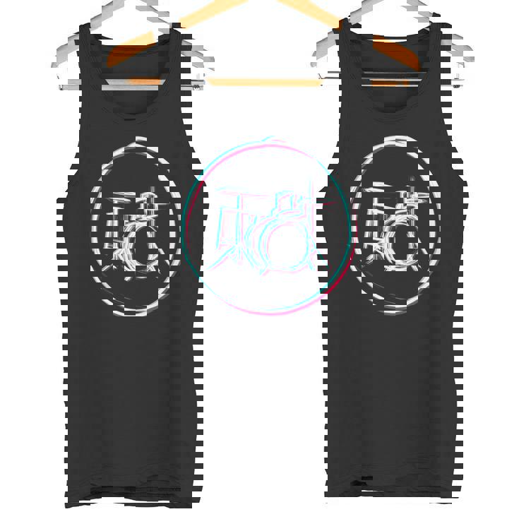 ドラミングドラマー ドラムセット タンクトップ