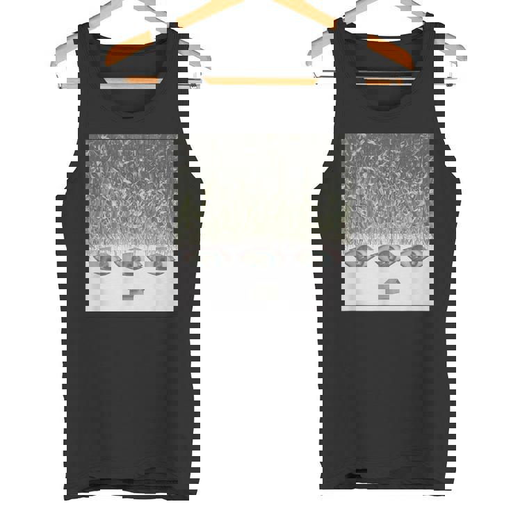 ドリームコアウィアードコア服エステティックコーンフィールドアイズ タンクトップ