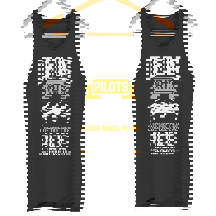 ドローンパイロットはモデル飛行機のパイロットのドローンを引き起こす タンクトップ