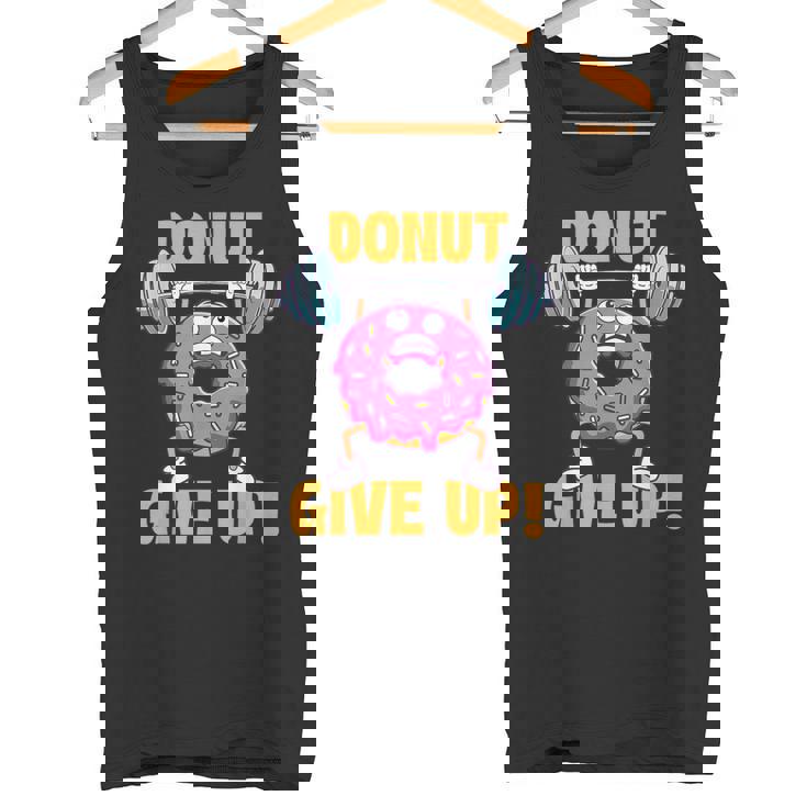 ドーナツギブアップ ワークアウト ジム ウェイトリフティング ボディービル タンクトップ