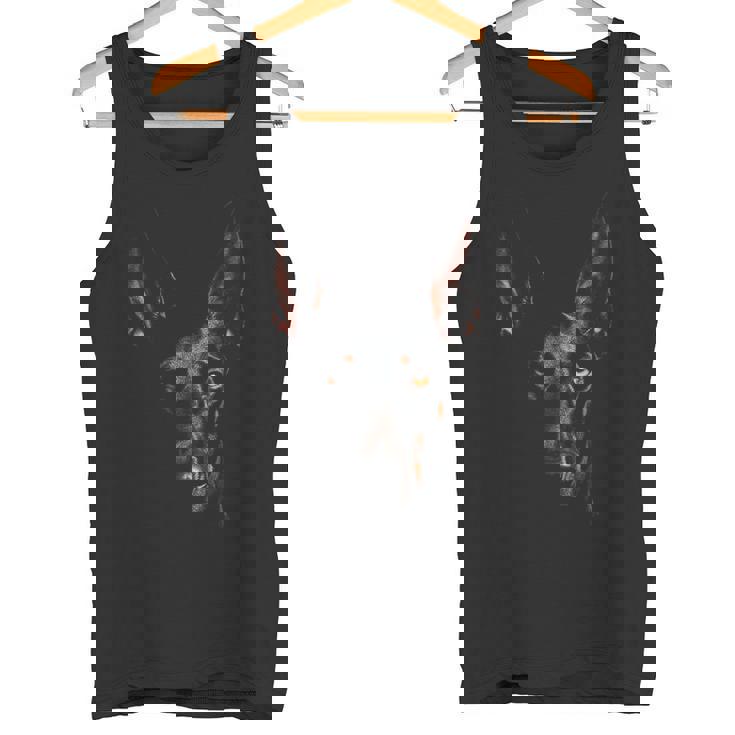 ドーベルマン モチーフ ペット イラスト 犬 ドーベルマン タンクトップ