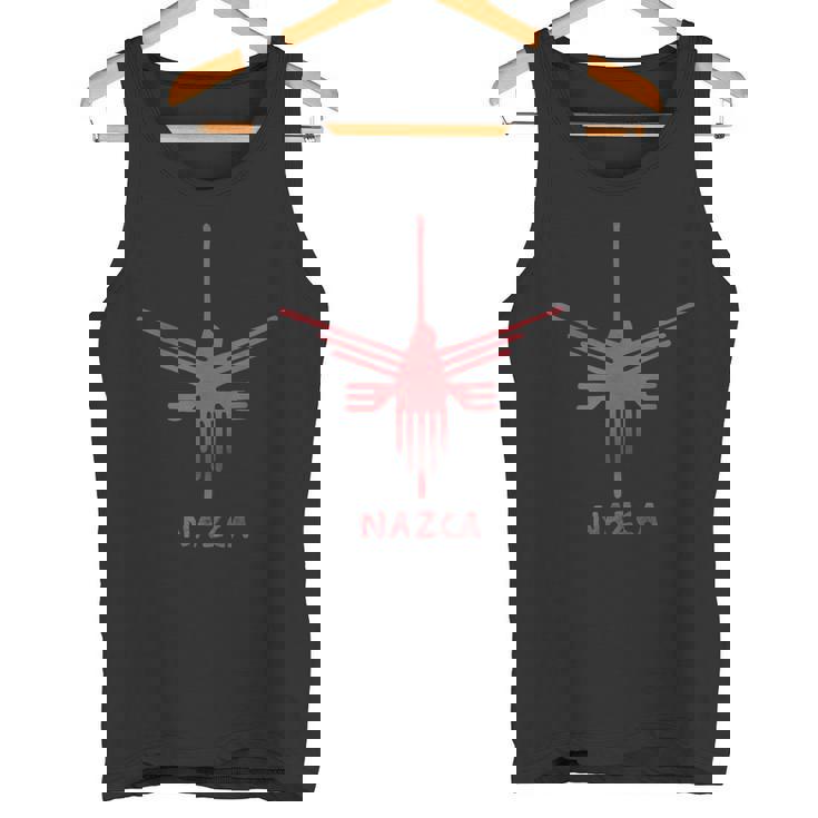 ナスカ ライン ペルー ジオグリフ モンキー 宇宙飛行士 ハチドリ レトロ タンクトップ