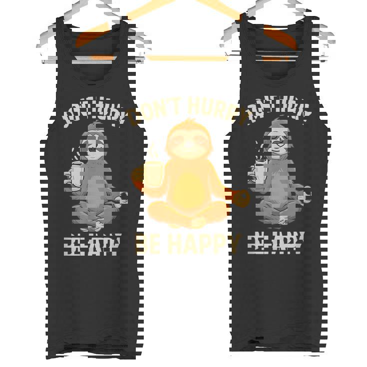 ナマケモノ コーヒー 瞑想 グラフィック 面白い タンクトップ