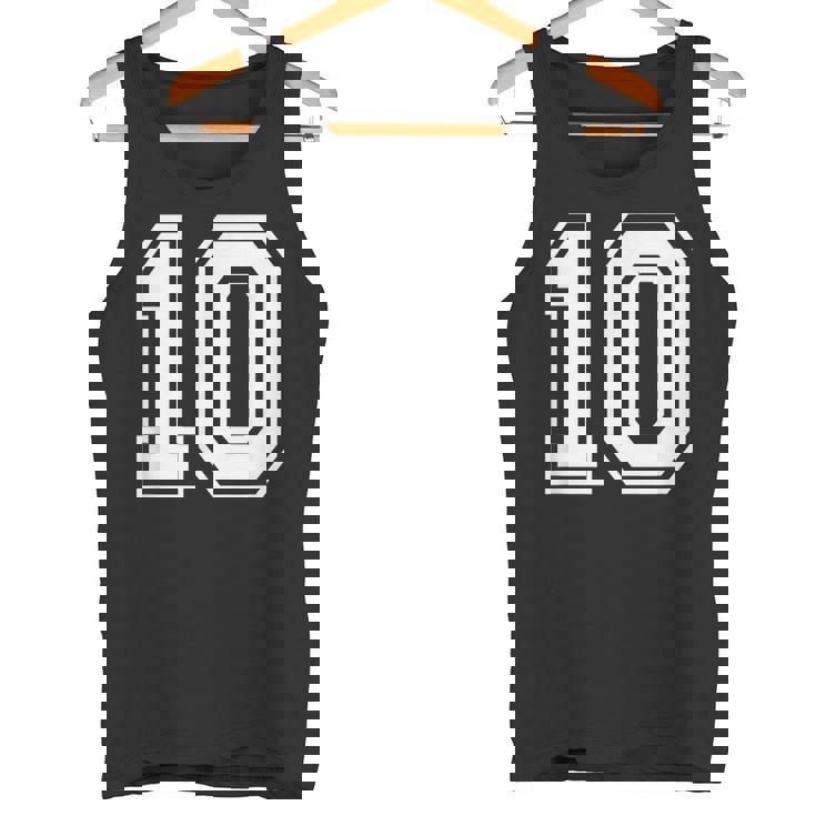 ナンバー10 誕生日ギフト スポーツ選手 チーム番号入りジャージ タンクトップ