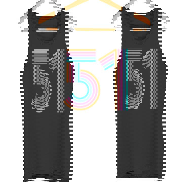 ナンバー51 Fifty-One Anniversary 男女 51歳の誕生日 タンクトップ