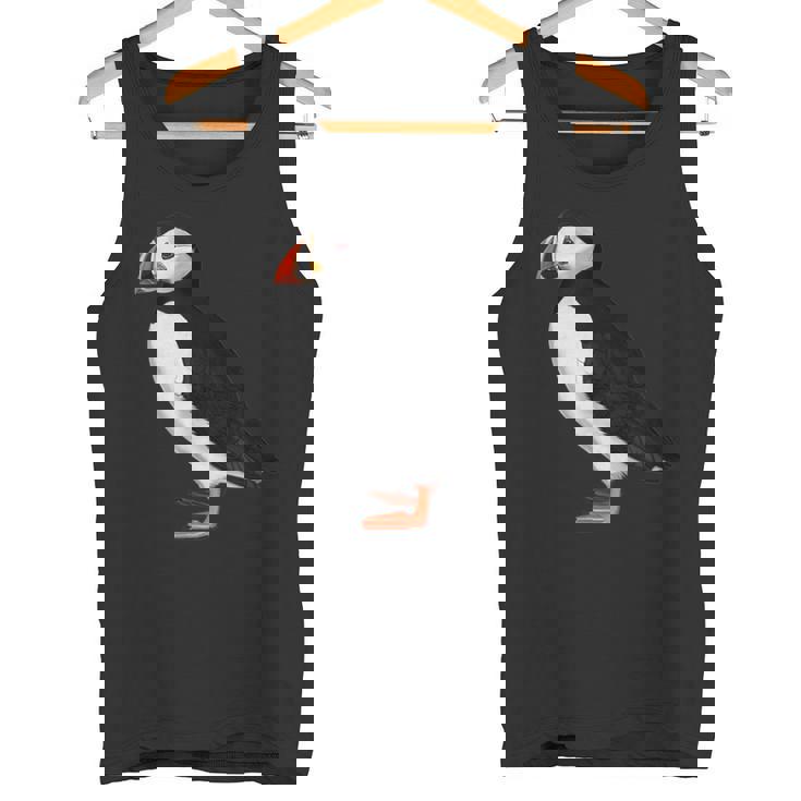 ニシツノメドリ 鳥 動物 図 バードウォッチング 贈り物 鳥類学者 生物学者 自然科学 タンクトップ