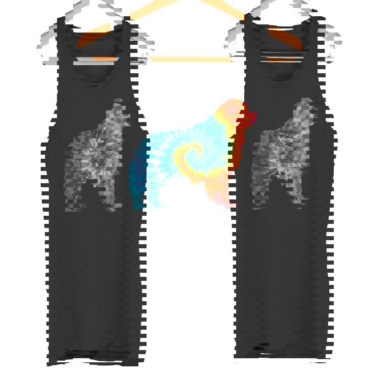 ニューファンドランド犬のレトロなデザイン タンクトップ