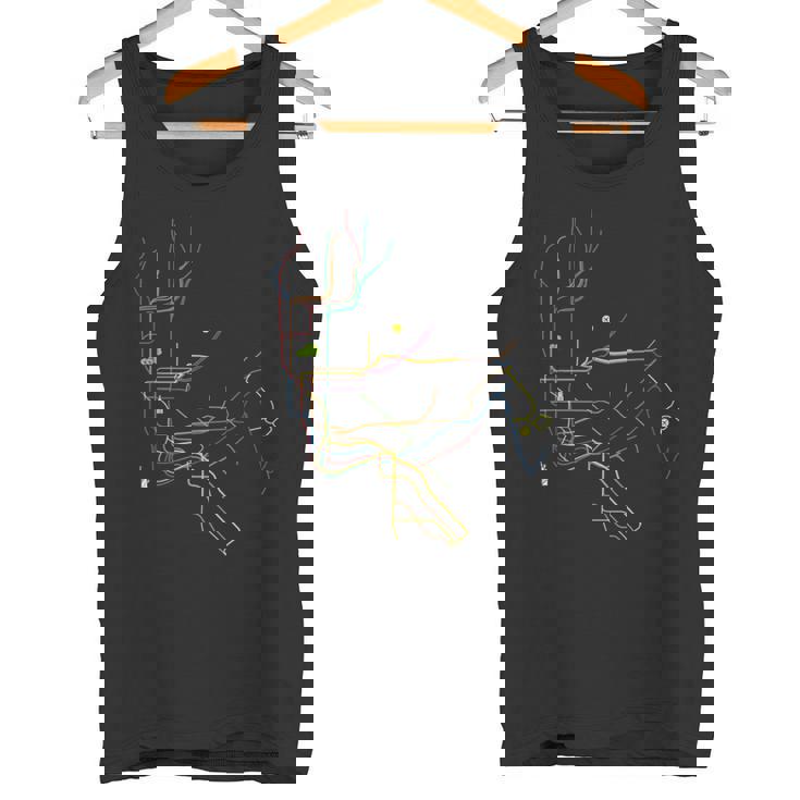 ニューヨーク 路線図 親子ペア キッズ タンクトップ