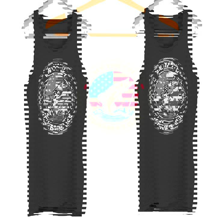 ニューヨーク市フィッシャーマンズクラブ アメリカ国旗釣り タンクトップ