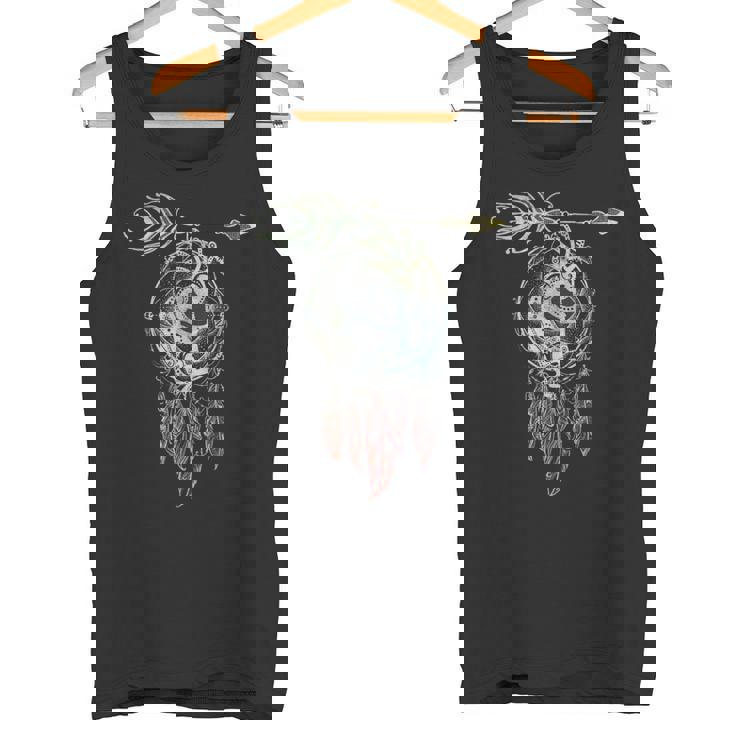 ネイティブアメリカンフィリグリー ココペリ ドリームキャッチャー 3 ファンファン ファン タンクトップ