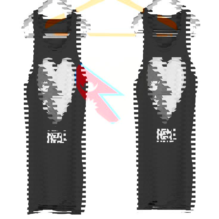 ネパール国旗シャツ タンクトップ