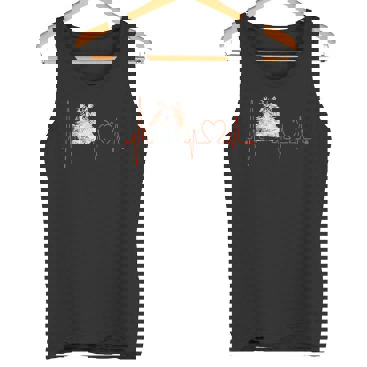 ノルウェージャンフォレストキャットハートビートekg ファニーアイラブマイキャット タンクトップ