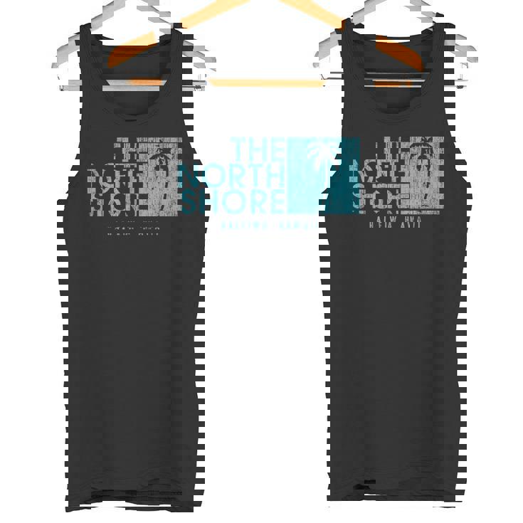 ノースショア ハワイ ヤシの木 ビンテージスタイル タンクトップ