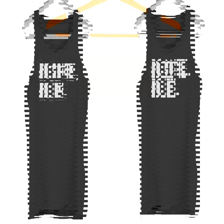 ノー・コーヒー・ノー・ライフ タンクトップ