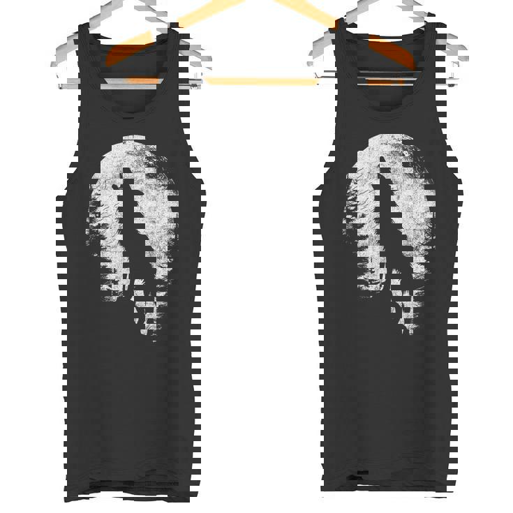 ハウリングウルフ 月光 森 シルエット 荒野 タンクトップ