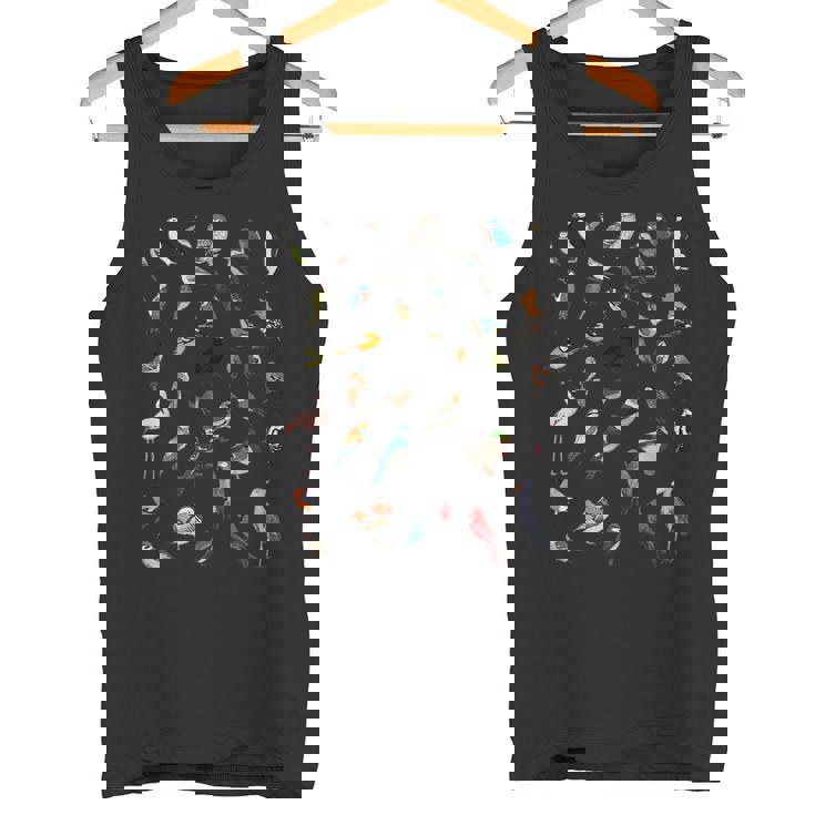 ハシビロコウ カワセミ スズメ 鳥 動物 図 バードウォッチング 贈り物 鳥類学者 生物学者 自然科学 タンクトップ