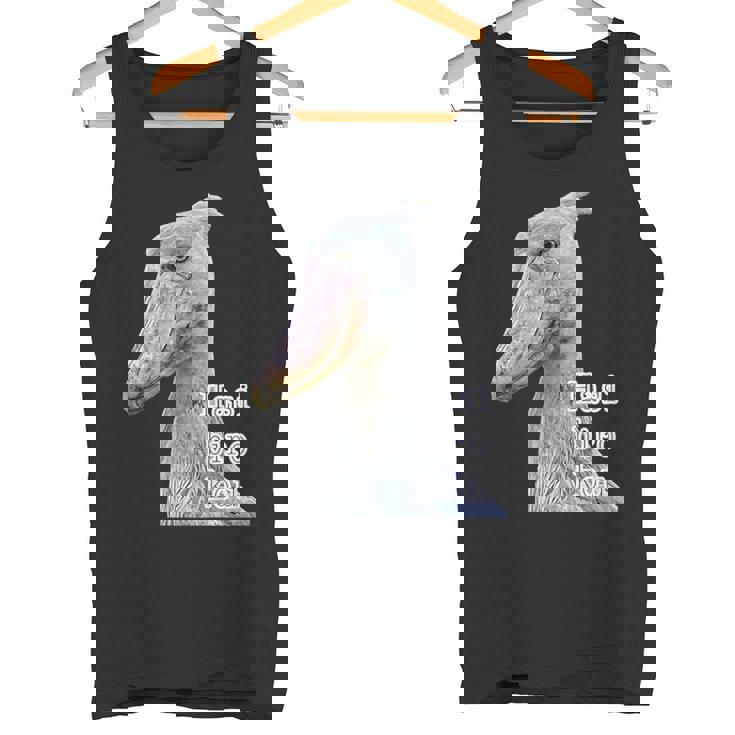 ハシビロコウ『リアルフォト 写真』青い鳥【どうぶつフレンズ】かっこいい 大きな鳥 動物園の生き物 タンクトップ